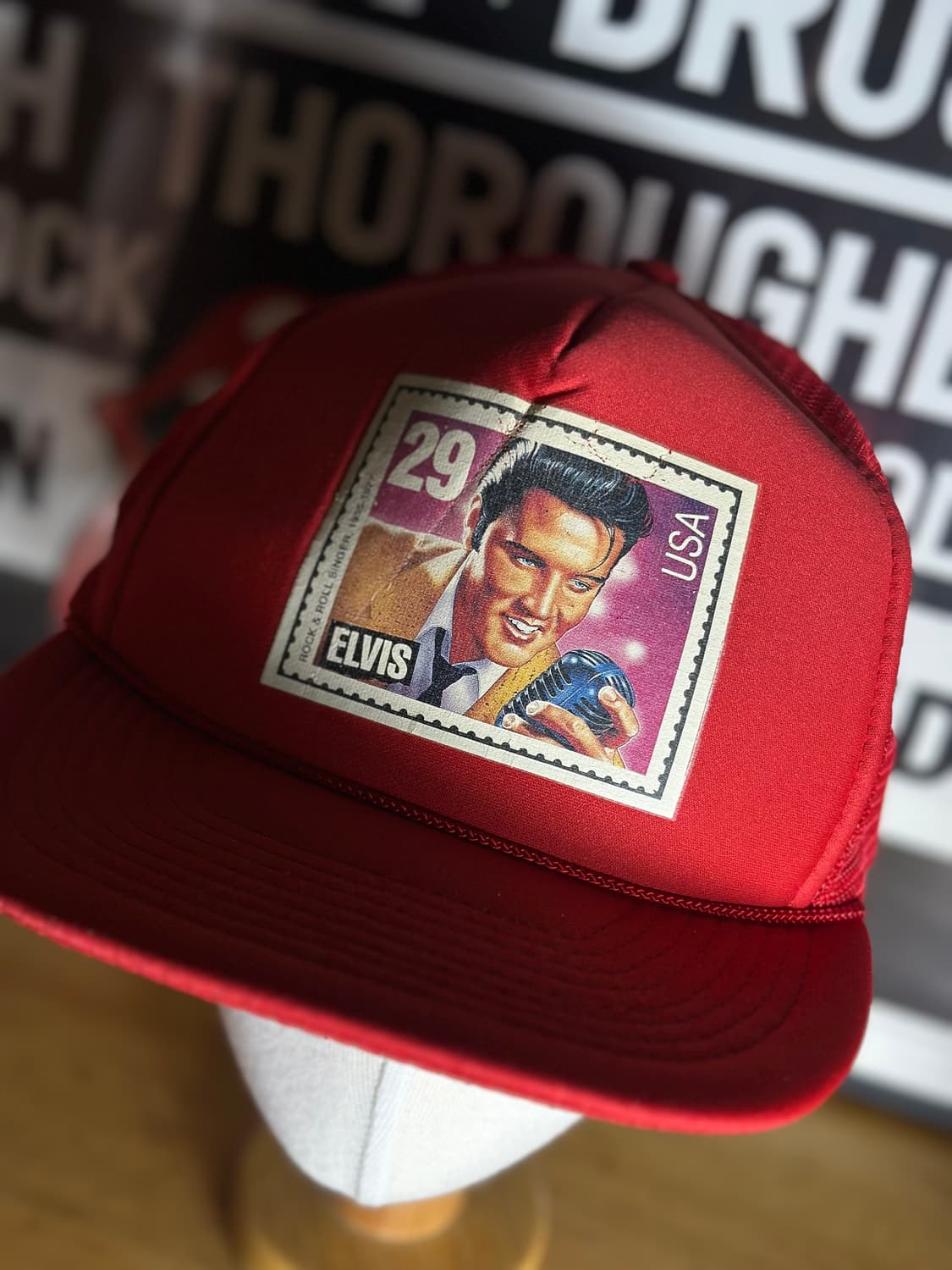 90s Elvis 빈티지 엘비스 트러커캡 모자 상품이미지2