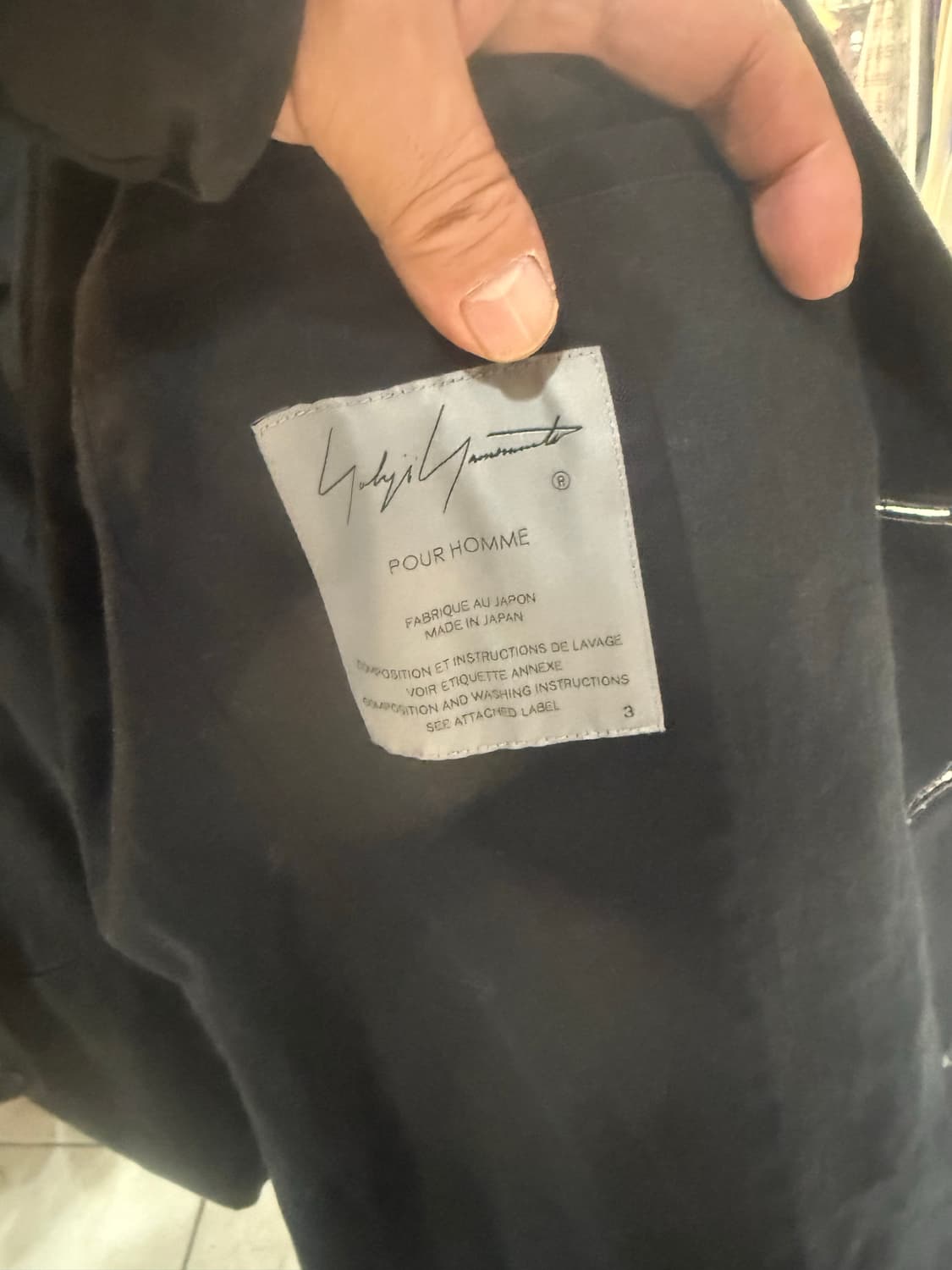 3/105/24ss 요지야마모토 세이프티 핀 린넨자켓 팝니다 상품이미지2