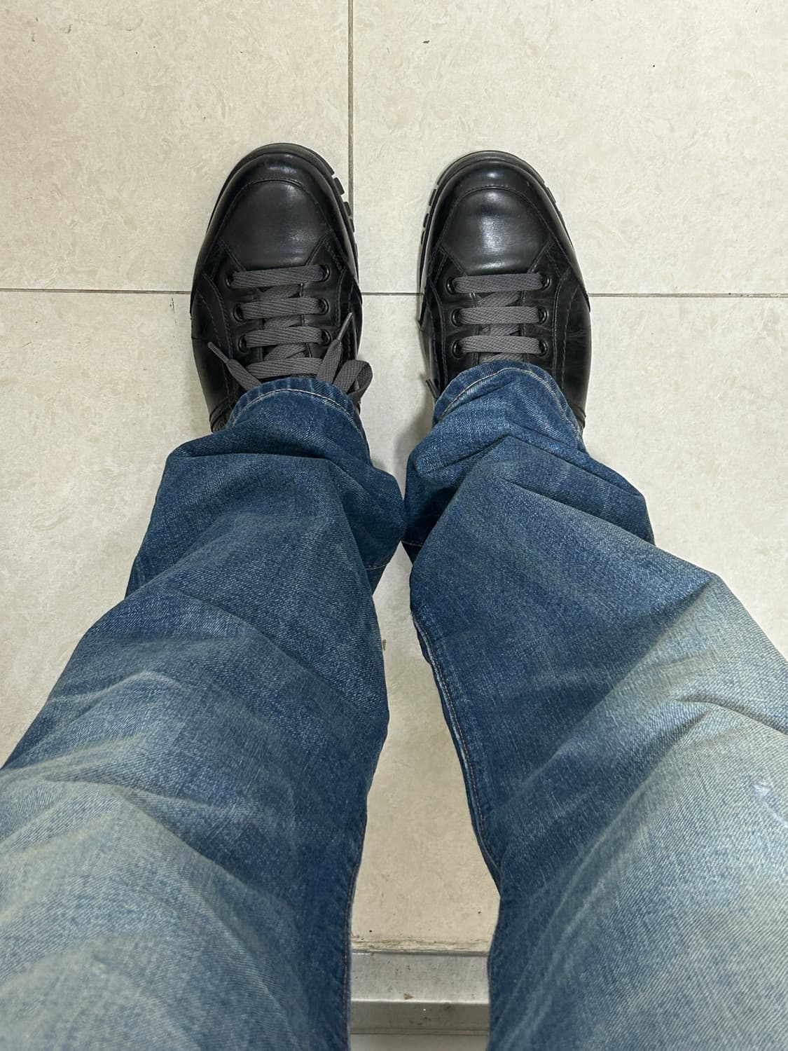 프라다 스포츠 가죽 트래킹화 상품이미지2