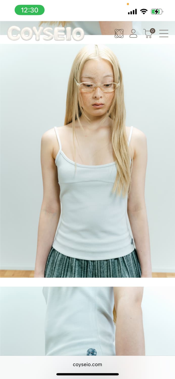 코이세이오 038 SOFT SLEEVELESS ICE GREY 상품이미지2