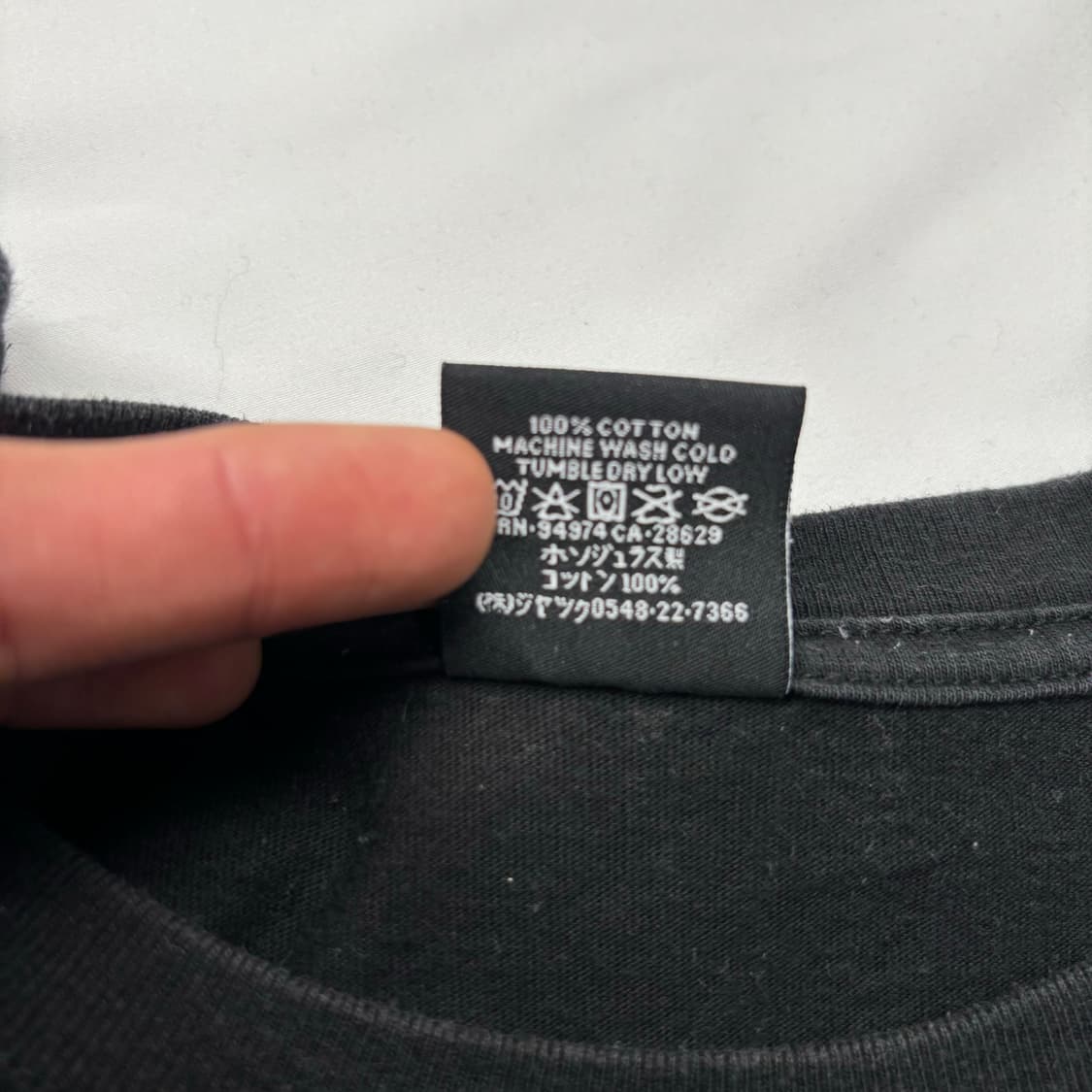 스투시 베이직 빅 로고 블랙 롱슬리브 XL 상품이미지8