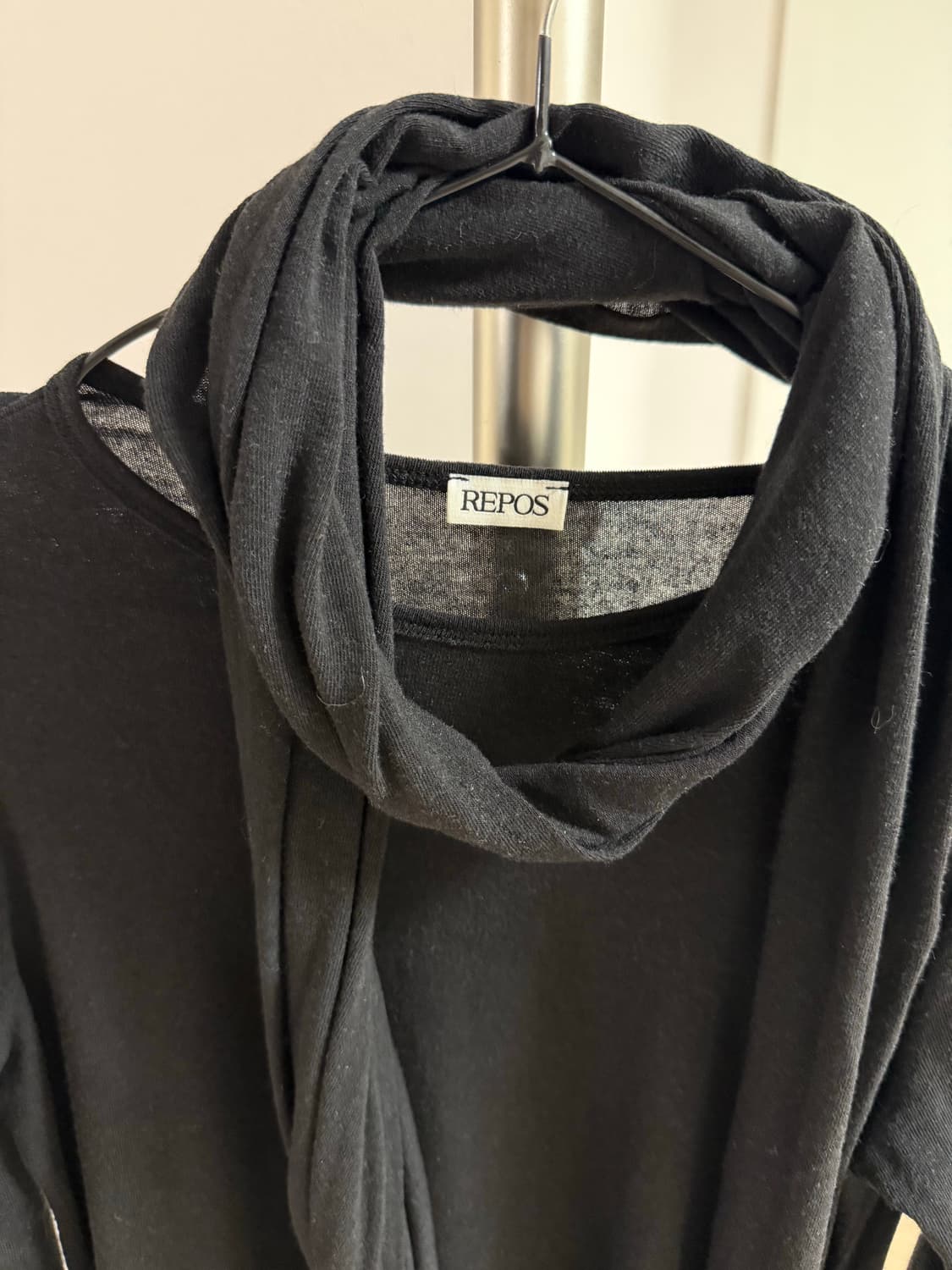 리포스 repos Wrap Jersey T-shirts 상품이미지8
