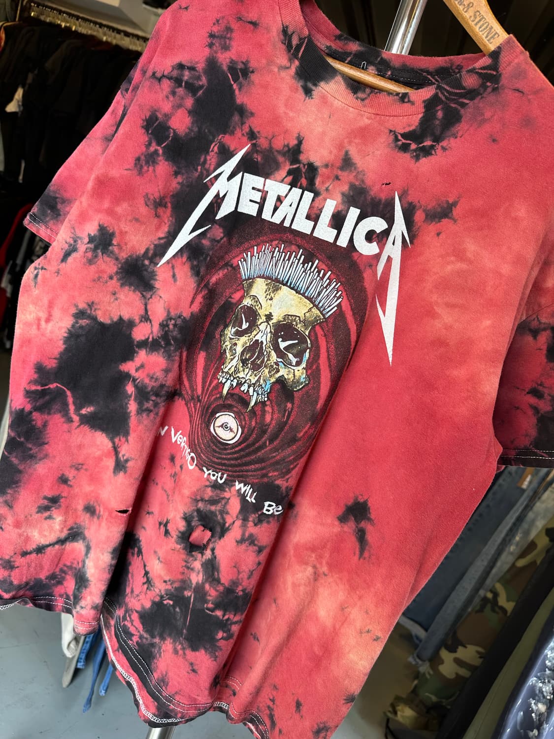 메탈리카 락밴드 프린팅 타이다이 티셔츠 상품이미지3