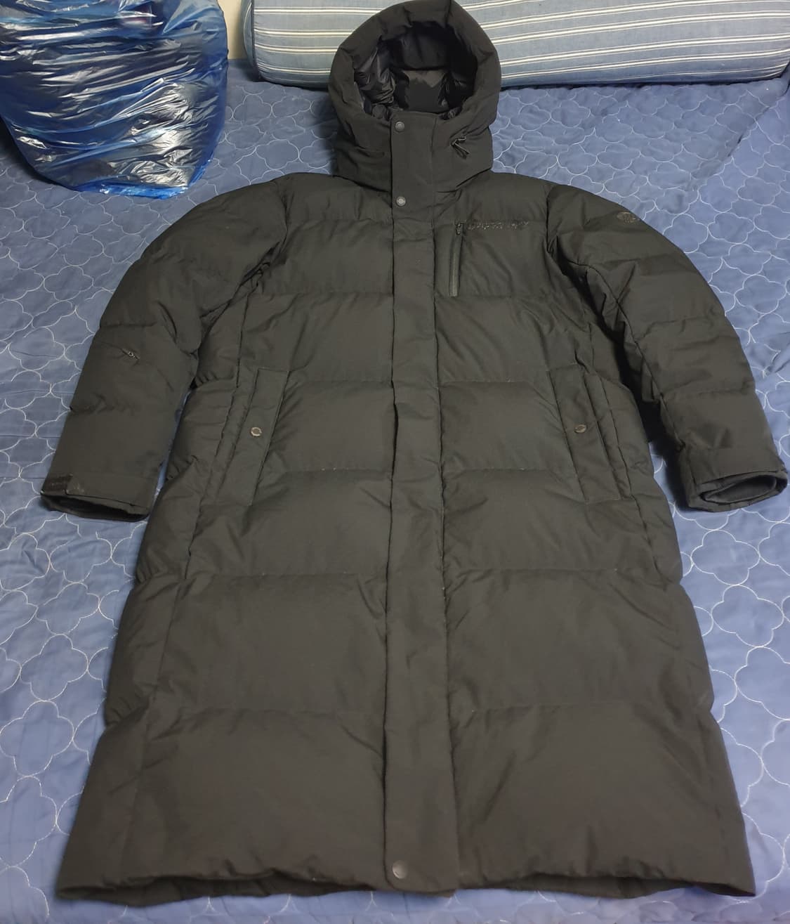 디스커버리 익스페디션 레스터G 프리미엄 구스다운 롱패딩 블랙 (100) 상품이미지1