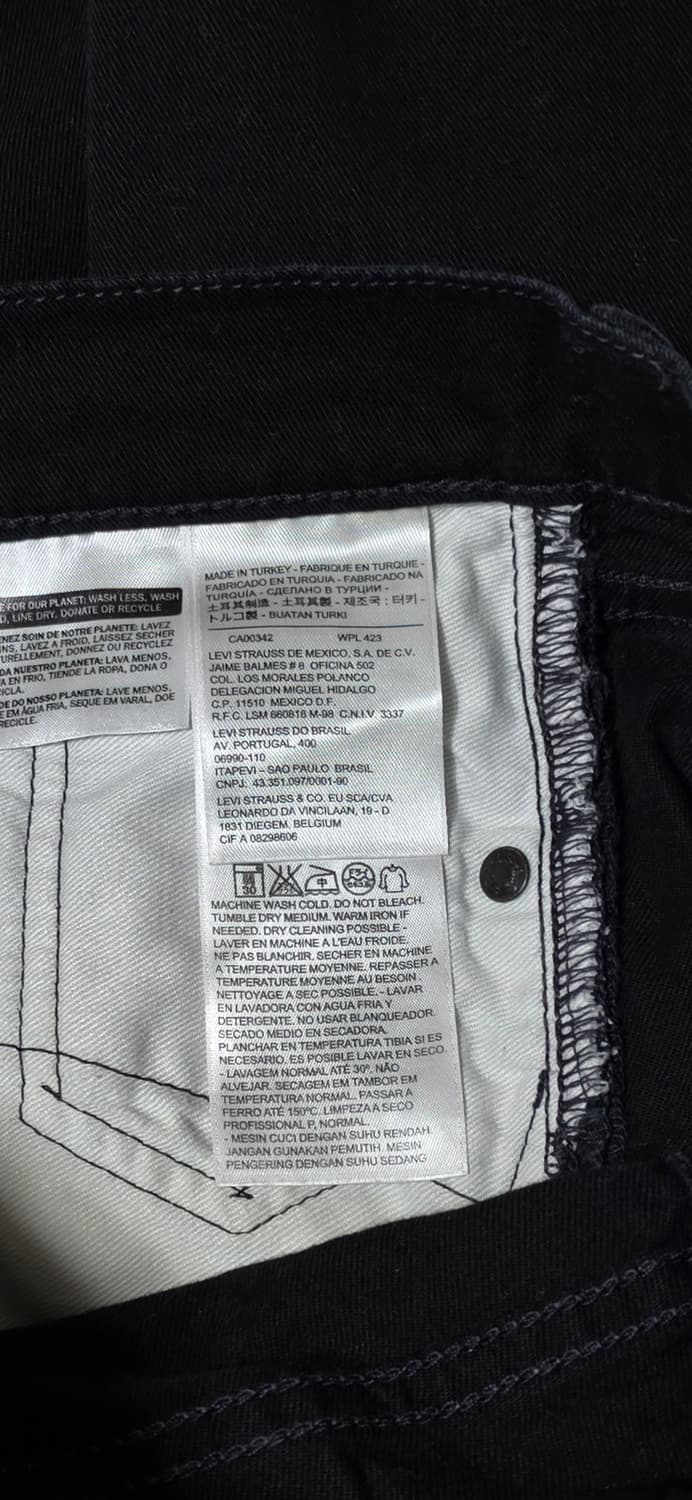 리바이스 510 블랙진 W28 상품이미지3