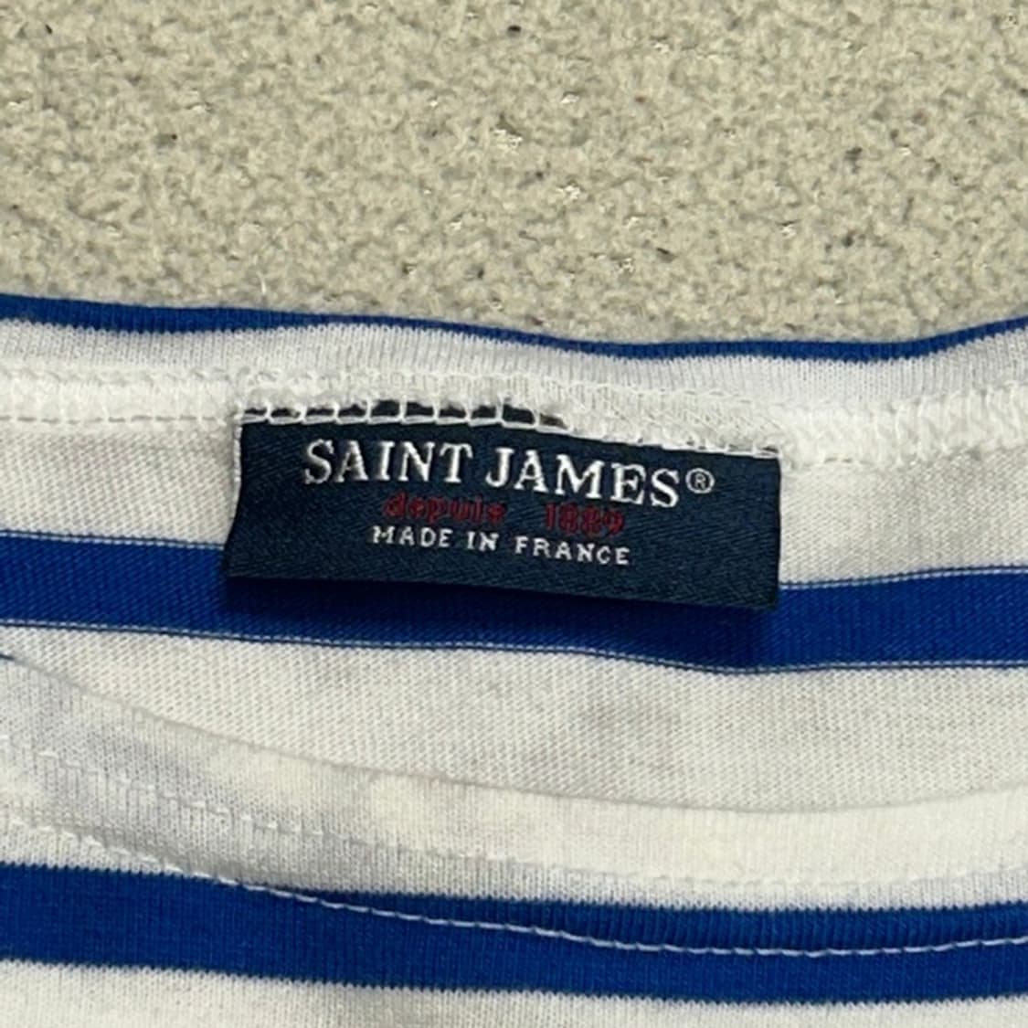 SAINT JAMES 아틀ㄹ리에 라인 스트라이프 반팔티 L 상품이미지5