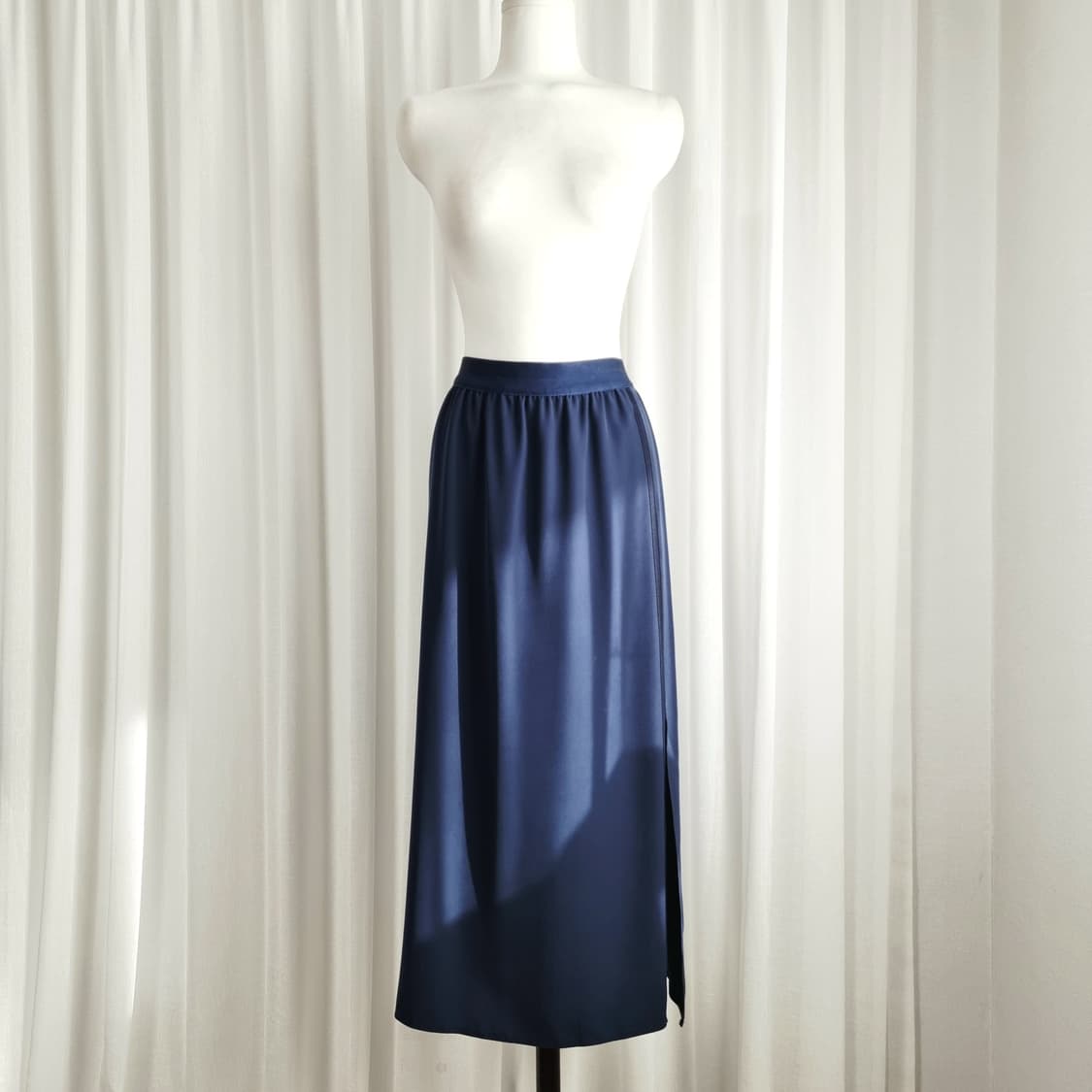 랑방컬렉션 양사이드 슬릿 트임 밴딩스커트 치마 (25인치 추천/실측참고) 상품이미지1