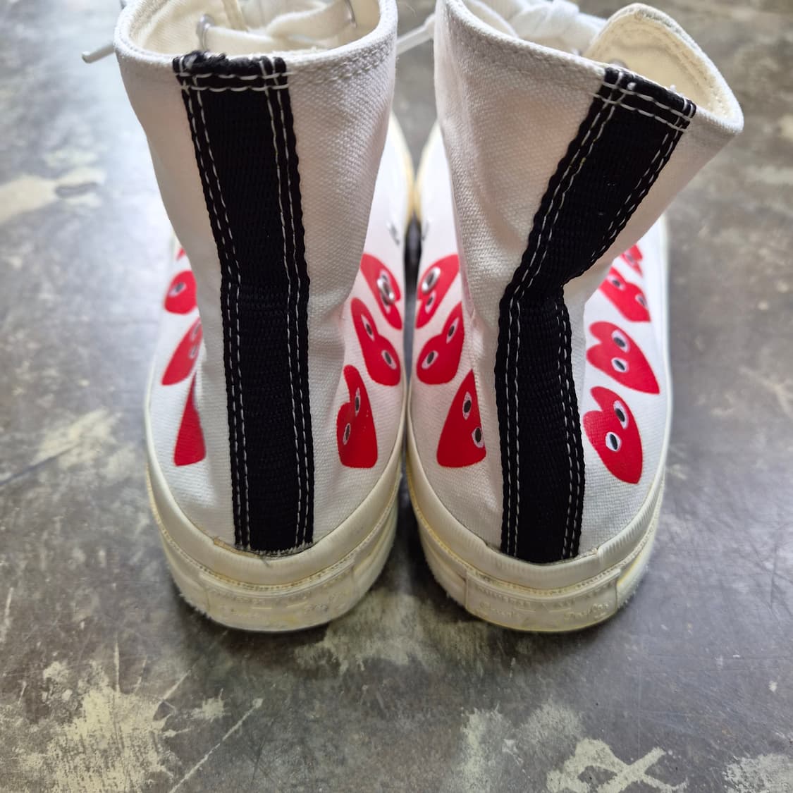 285) 꼼데가르송 X 컨버스 척체일러 스니커즈 운동화 신발 상품이미지5