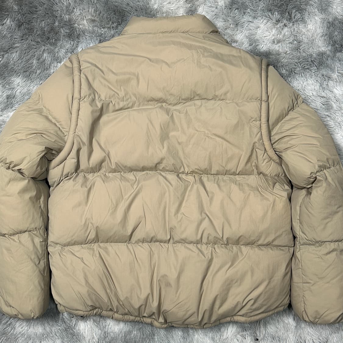 뉴에라 베이지 푸퍼 패딩점퍼 XL 상품이미지3