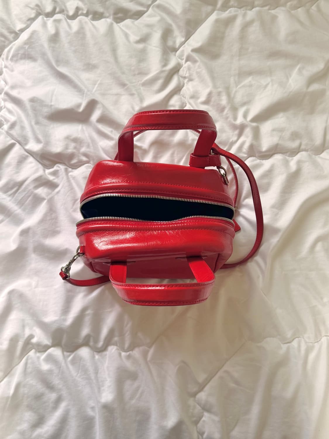 마지셔우드 토리백 tori bag 레드 크링클 상품이미지3