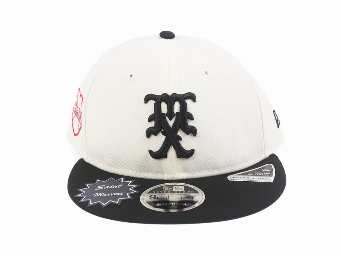 [새상품/F] 세인트미카엘 x 뉴에라 셀러브리티 화이트 모자 캡 상품이미지2