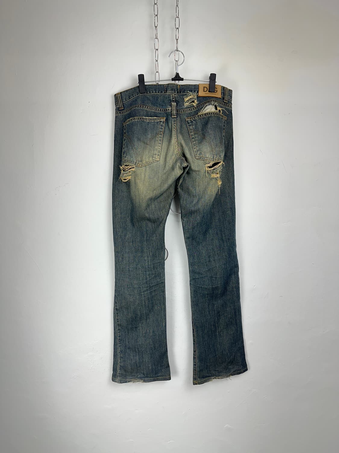 D&G 2000s Distressed Bootcut Denim Jeans 상품이미지6