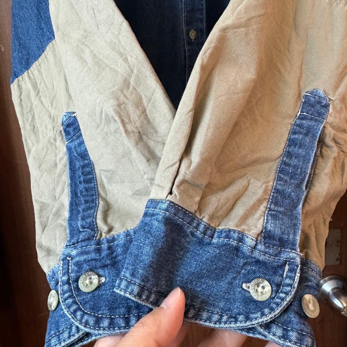 90S 콜럼비아 데님 헌팅셔츠 XL 상품이미지6
