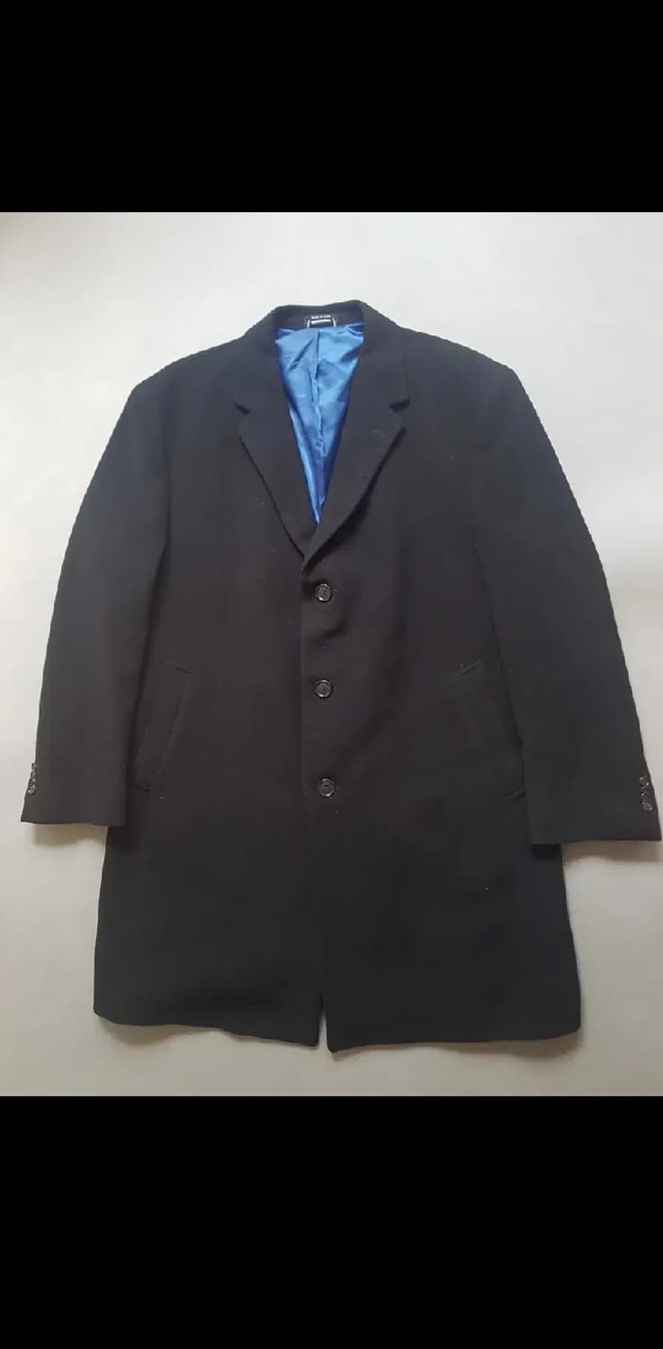 [XL] 타미힐피거 빈티지 블랙 울 롱코트 상품이미지1