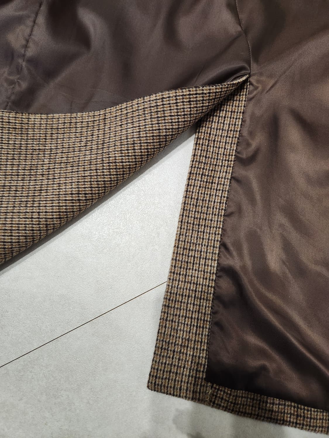 OZOC 더블버튼체크울코트 상품이미지9