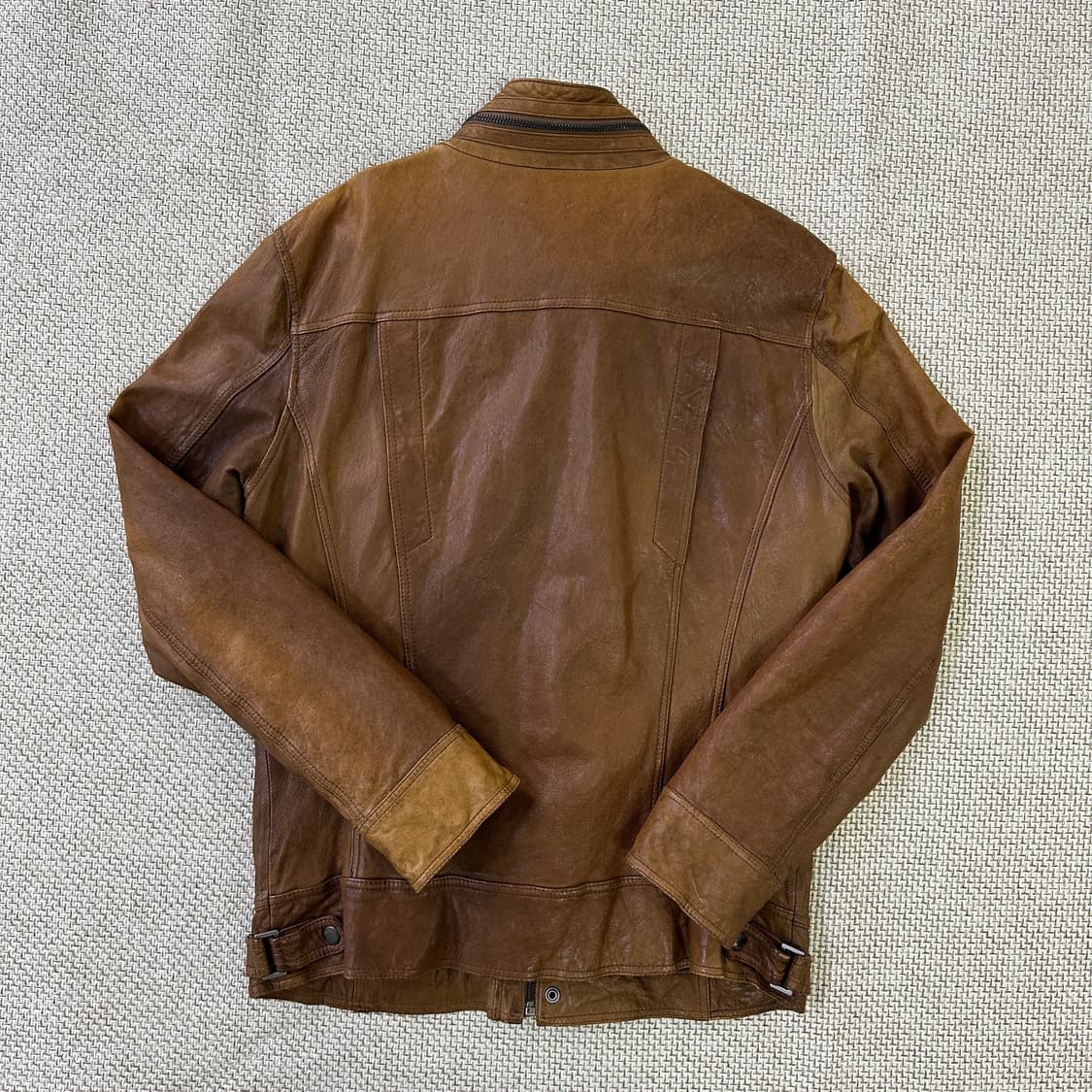 L 게스 빈티지 양가죽 레더 자켓 0326D 상품이미지4