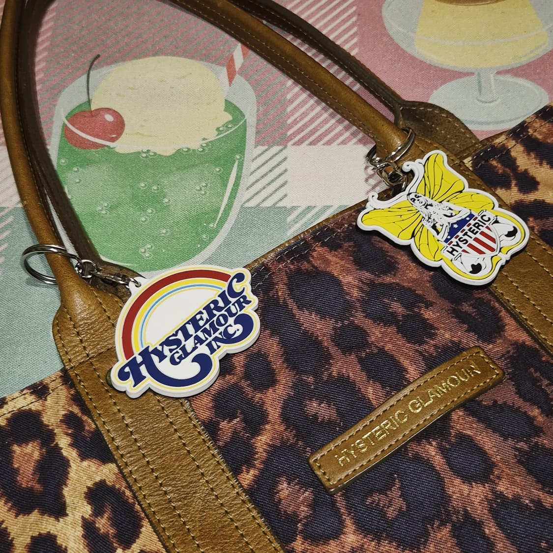 04s 히스테릭글래머 호피 레더 쇼퍼백+키링 세트 상품이미지10