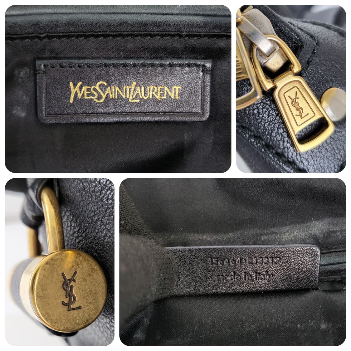 정품 생로랑(입생로랑) 뮤즈백 블랙 미듐 상품이미지9