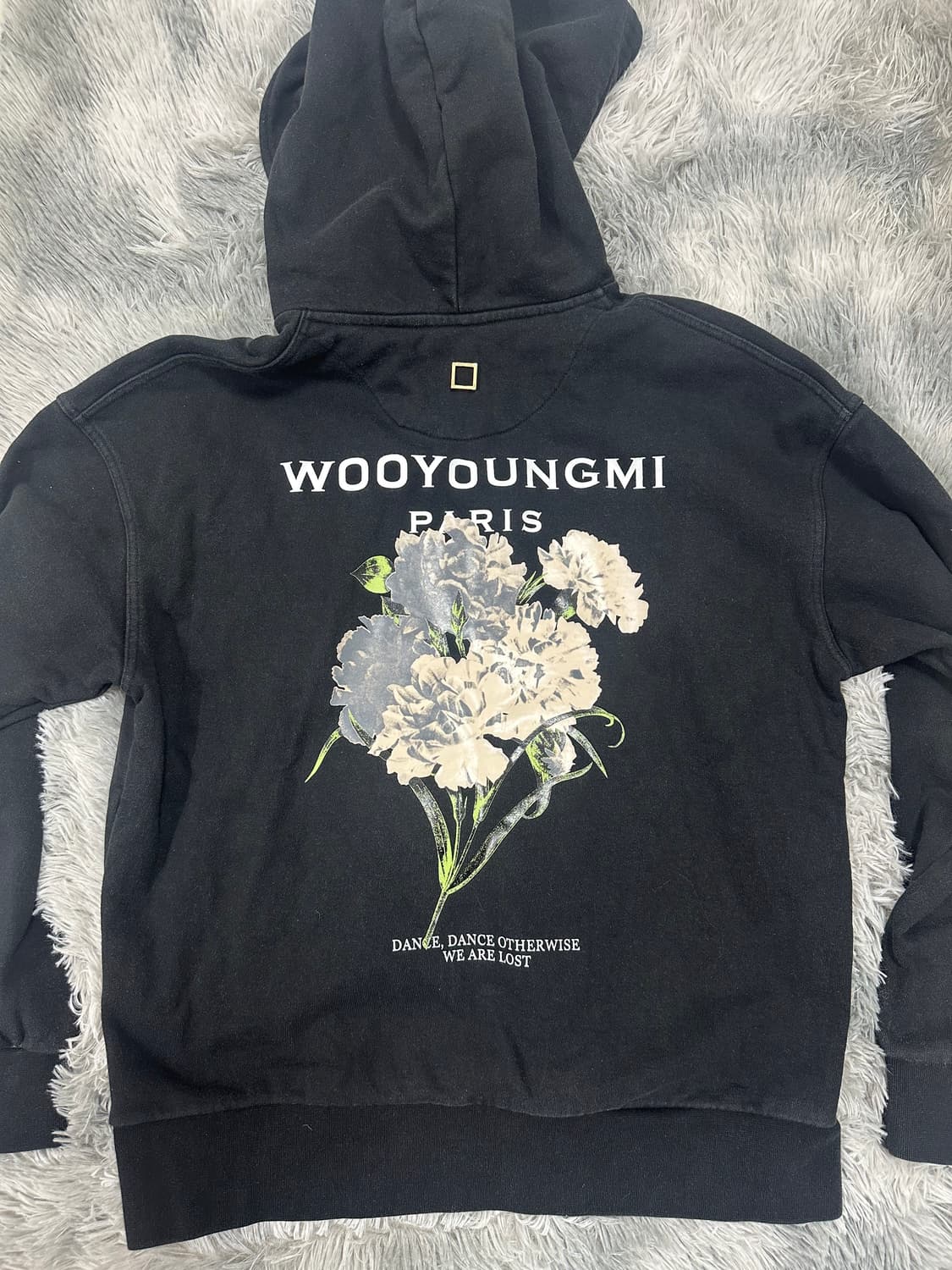 [플라워/44] 우영미 플라워 백로고 후드티 상품이미지2