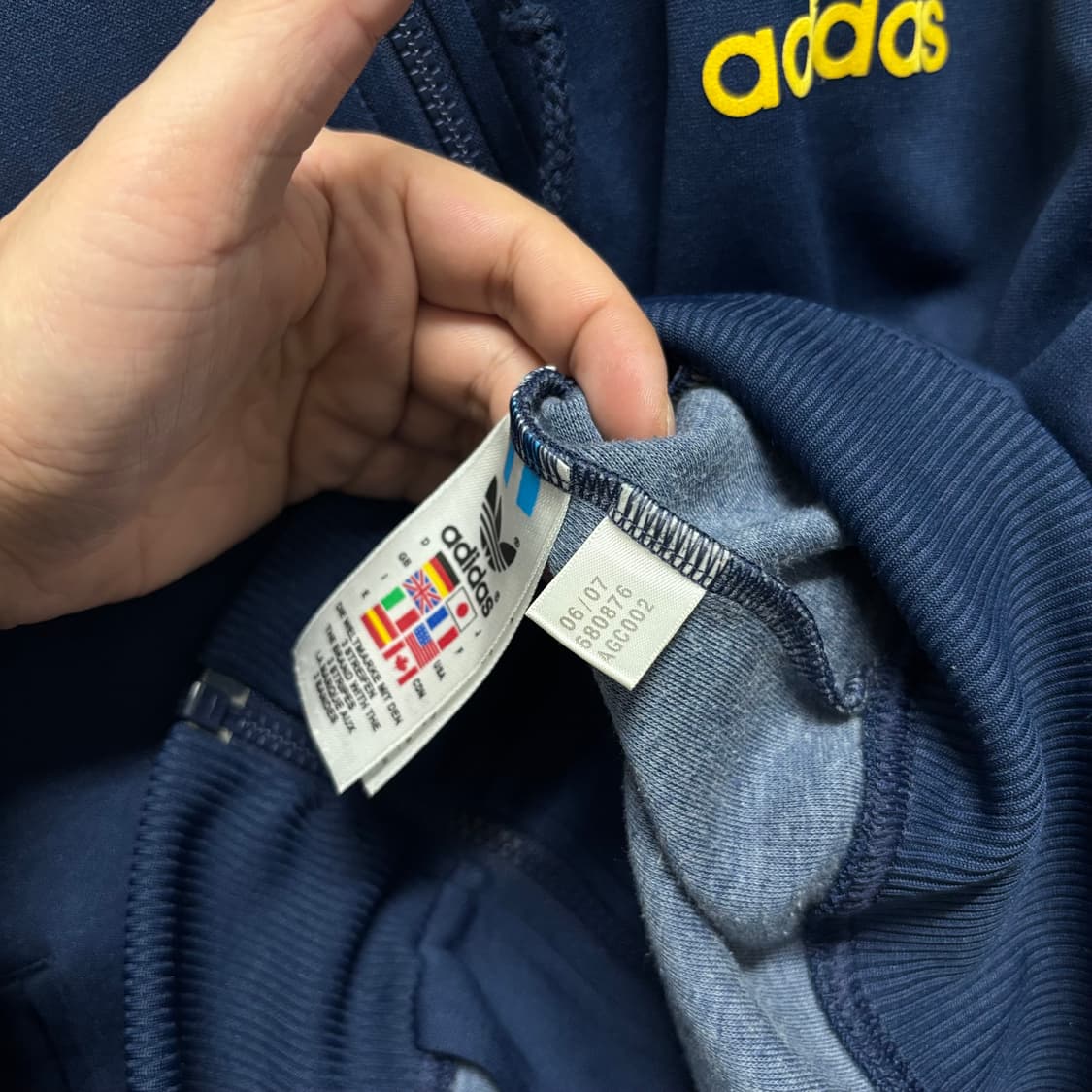 아디다스 네이비 후디 트랙탑 상품이미지4