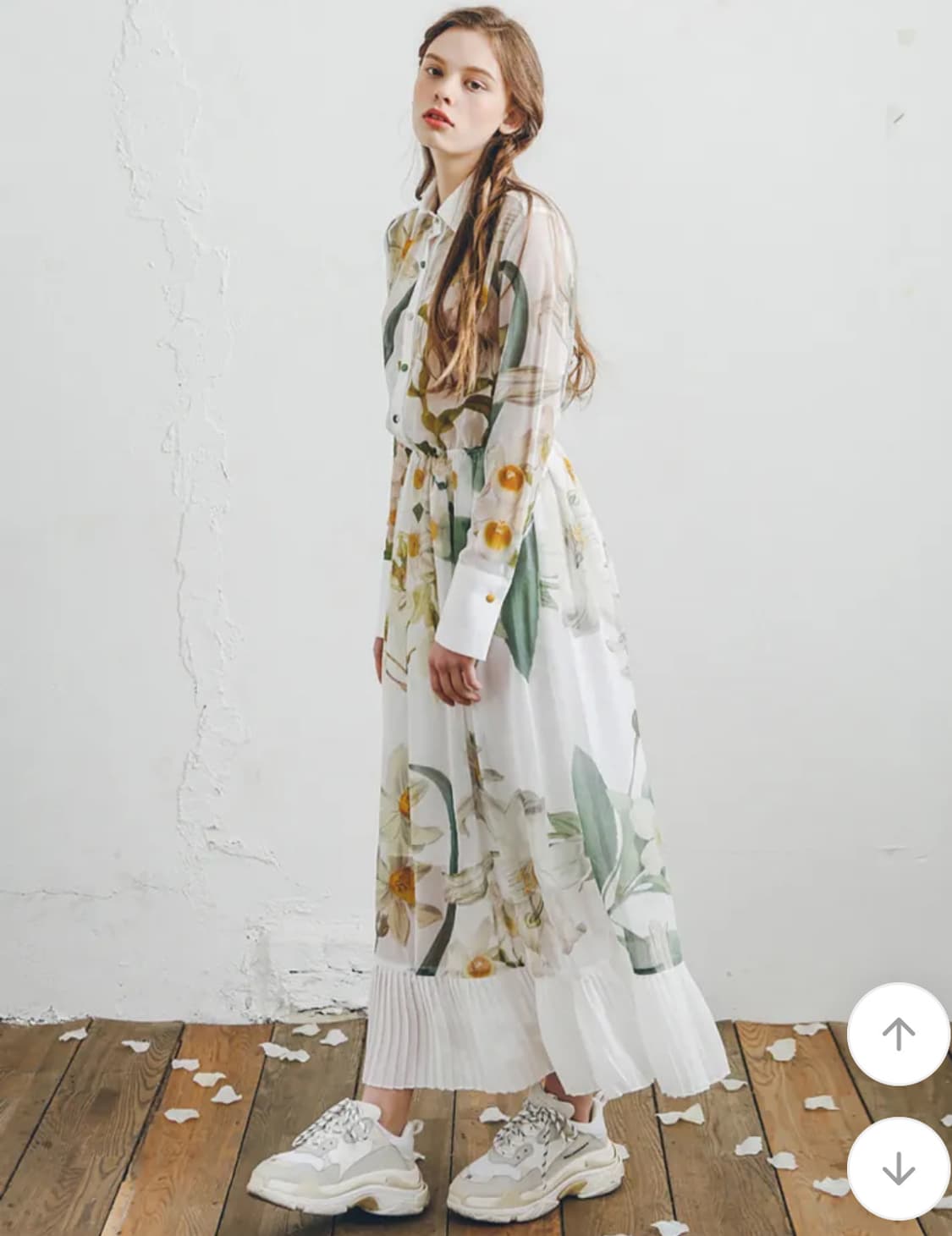 스테이위드미 오키드 나르키스 쉬폰 드레스  상품이미지4