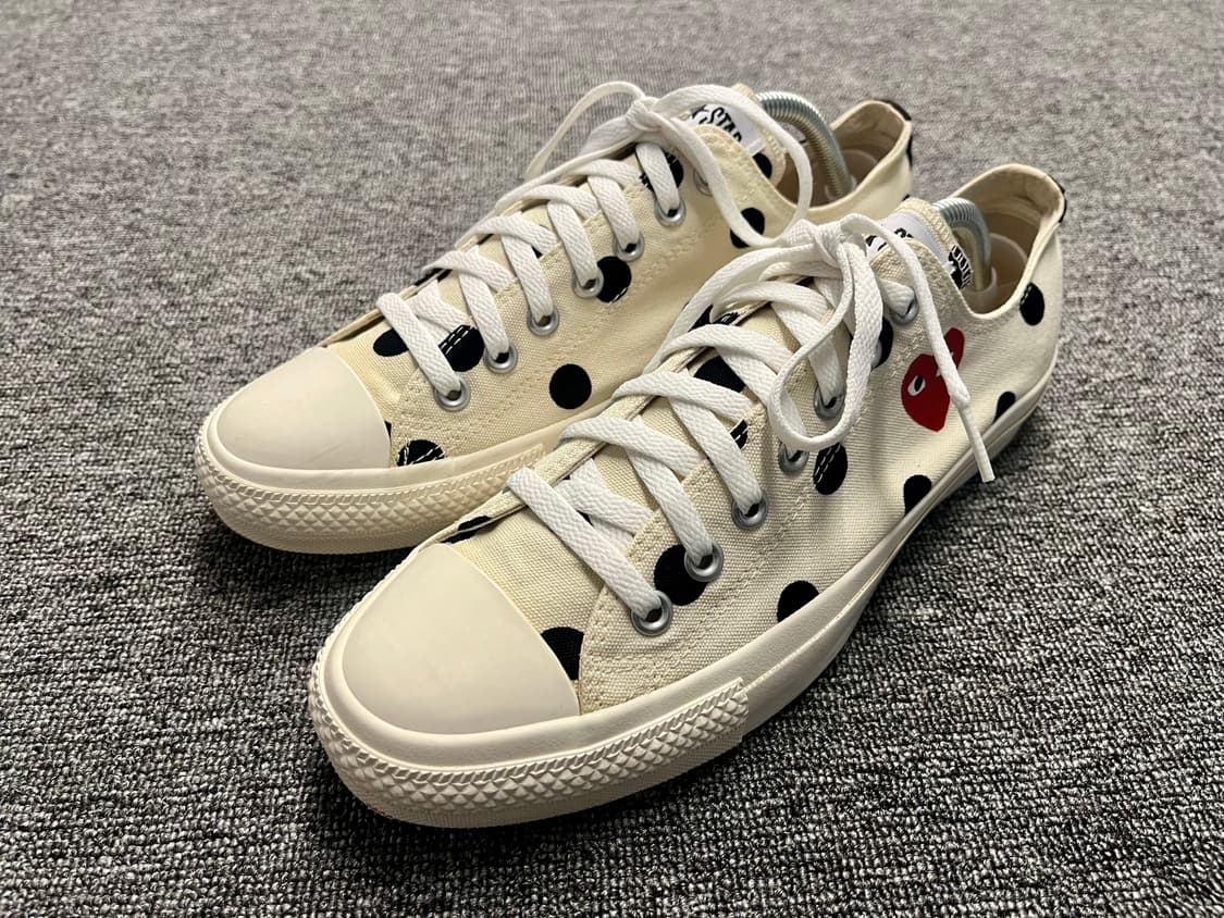 [280] 꼼데가르송 X 컨버스 척테일러 도트 아이보리 상품이미지1
