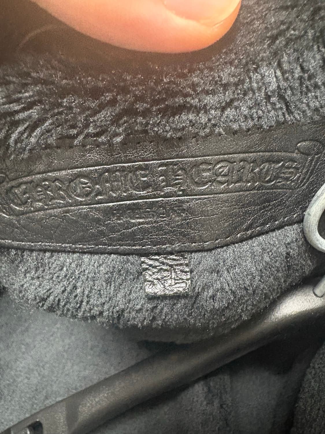 [XL]크롬하츠 트리플크로스 레더패치 퍼자켓 상품이미지7