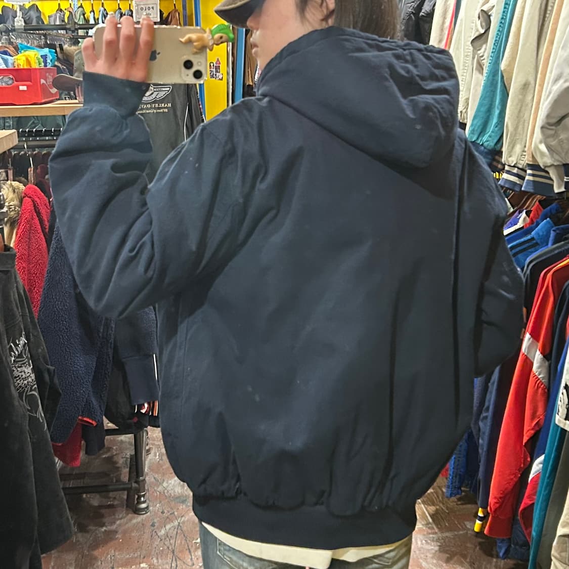 [HI] tri mountain 후드 자켓 네이비 상품이미지5