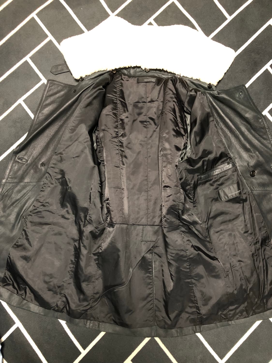 (초특가)우영미 솔리드옴므 리얼가죽시어링무스탕/몽클레어 타임 시스템톰포드 상품이미지8