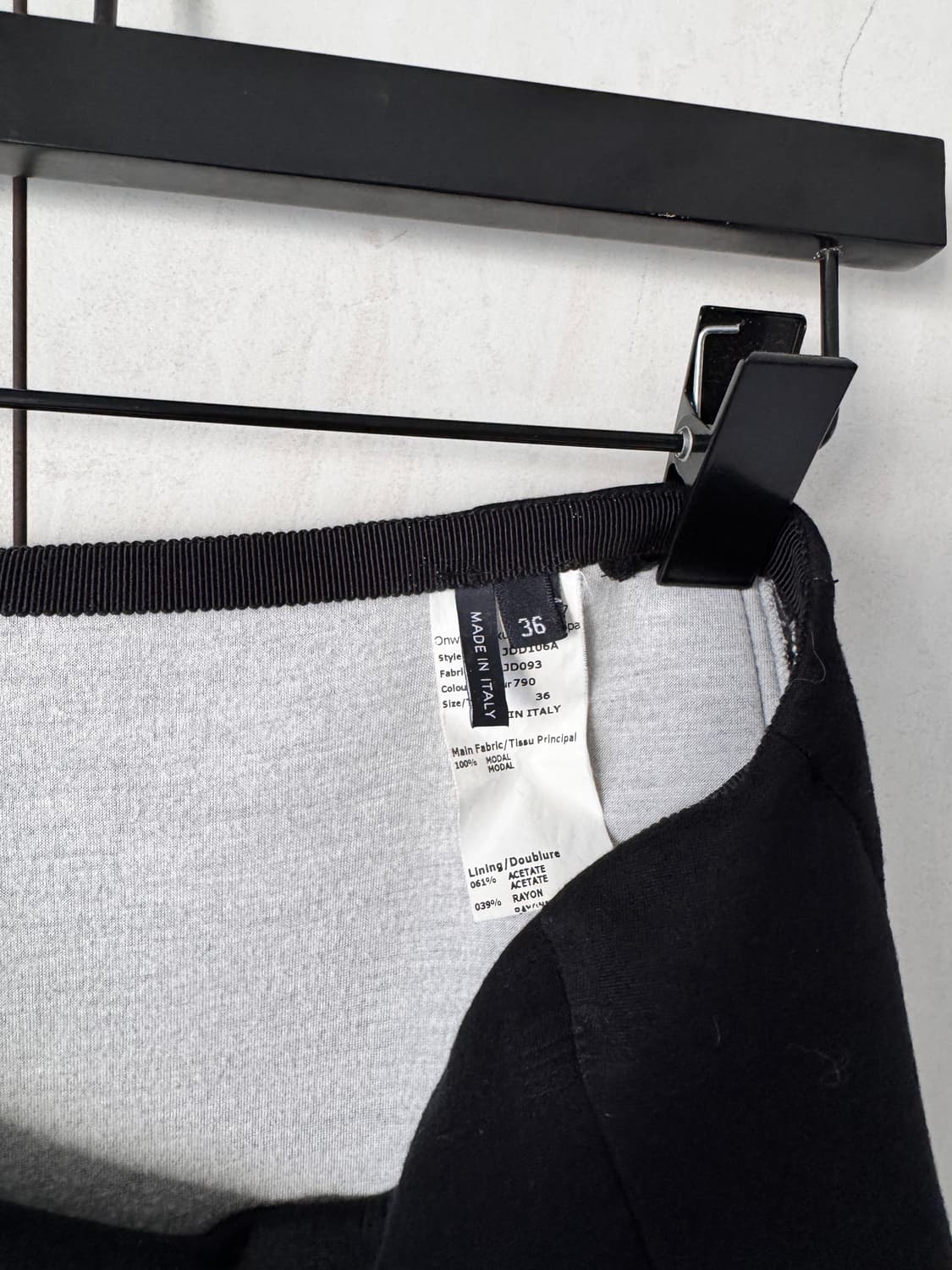 새상품 JIL SANDER질샌더블랙 플레어 스커트 36(55,66사이즈  상품이미지4