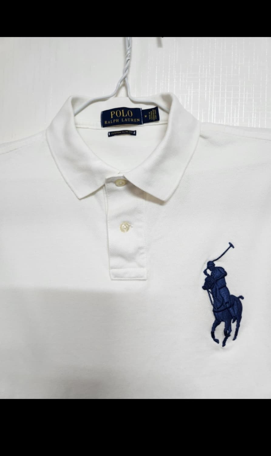 [정품] 폴로 랄프로렌 빅포니 카라티 화이트 (M) 상품이미지3
