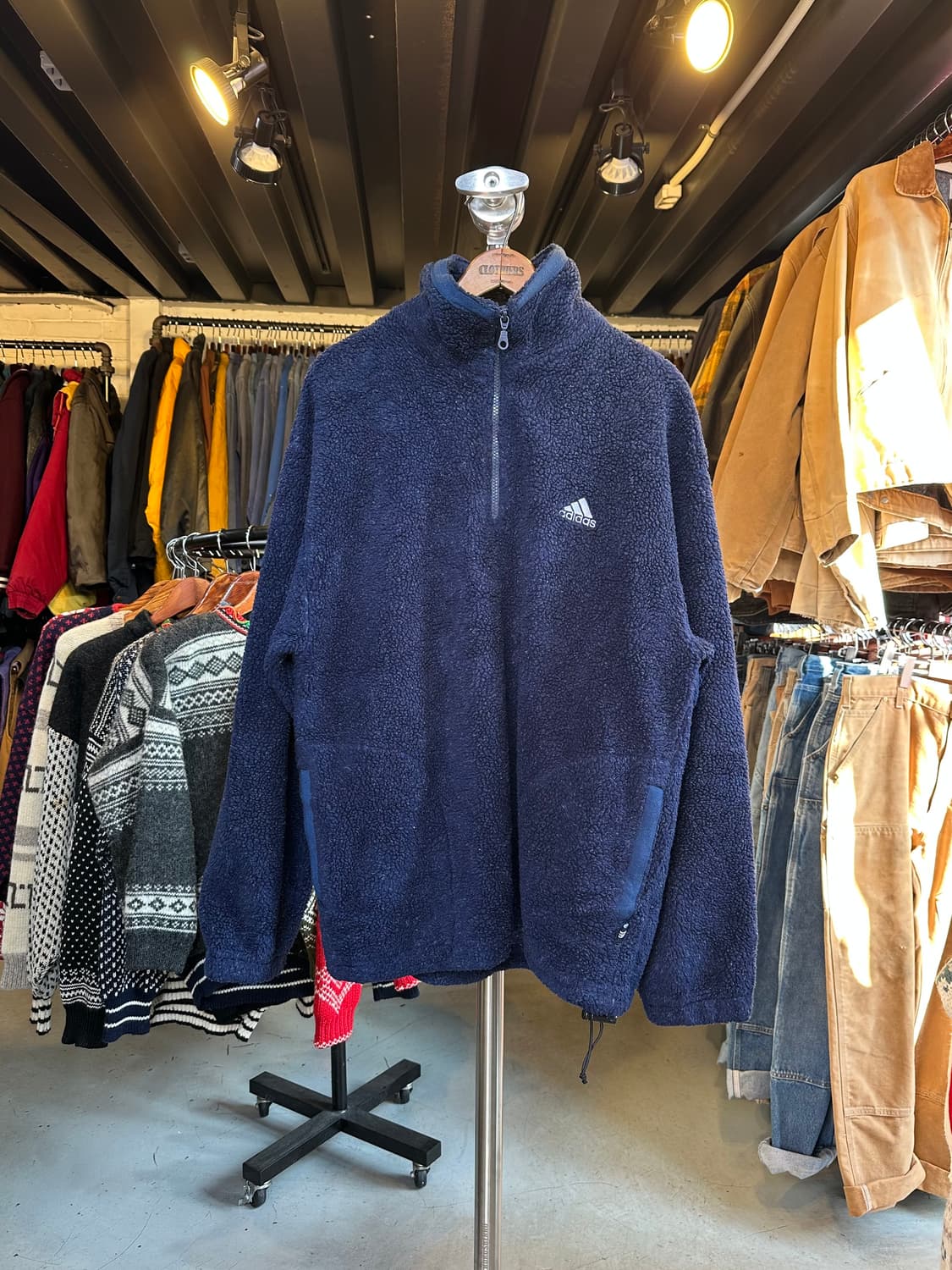 Old 아디다스 벌키 후리스 풀오버 자켓 상품이미지1