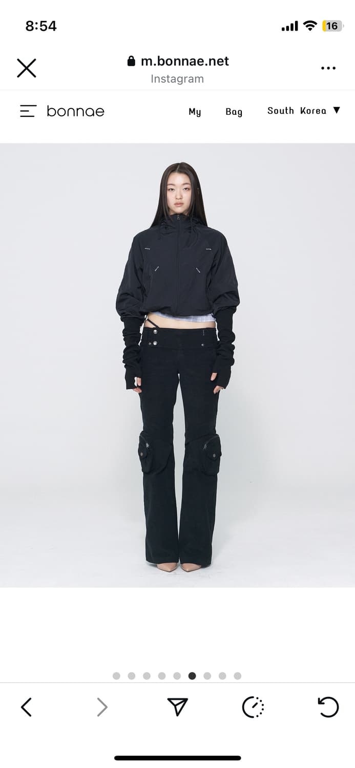 Bonnae 본네 바람막이 블랙 공홈품절 1사이즈 상품이미지2