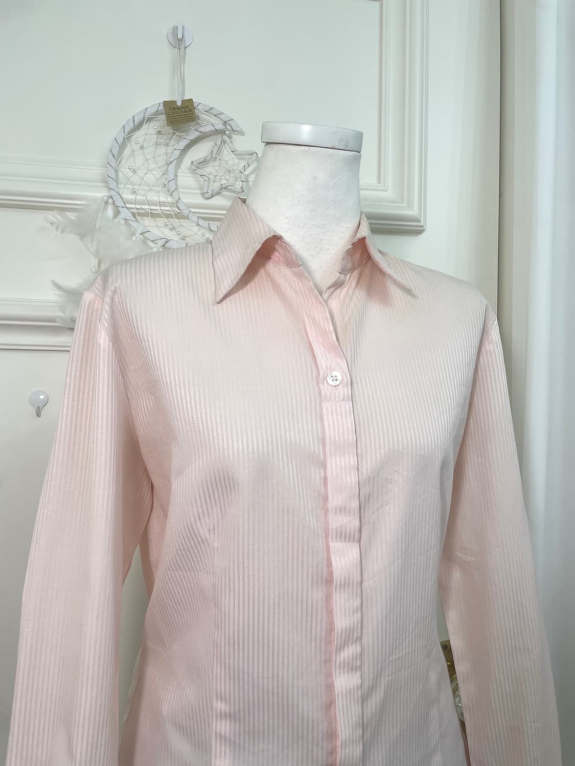 sheer pink basic line shirt 상품이미지6