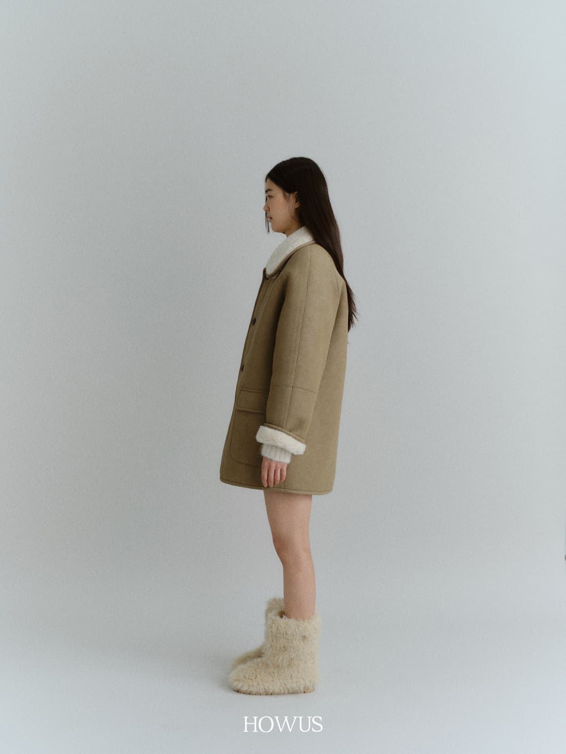 호와스 리버시블 무스탕 코트 상품이미지2