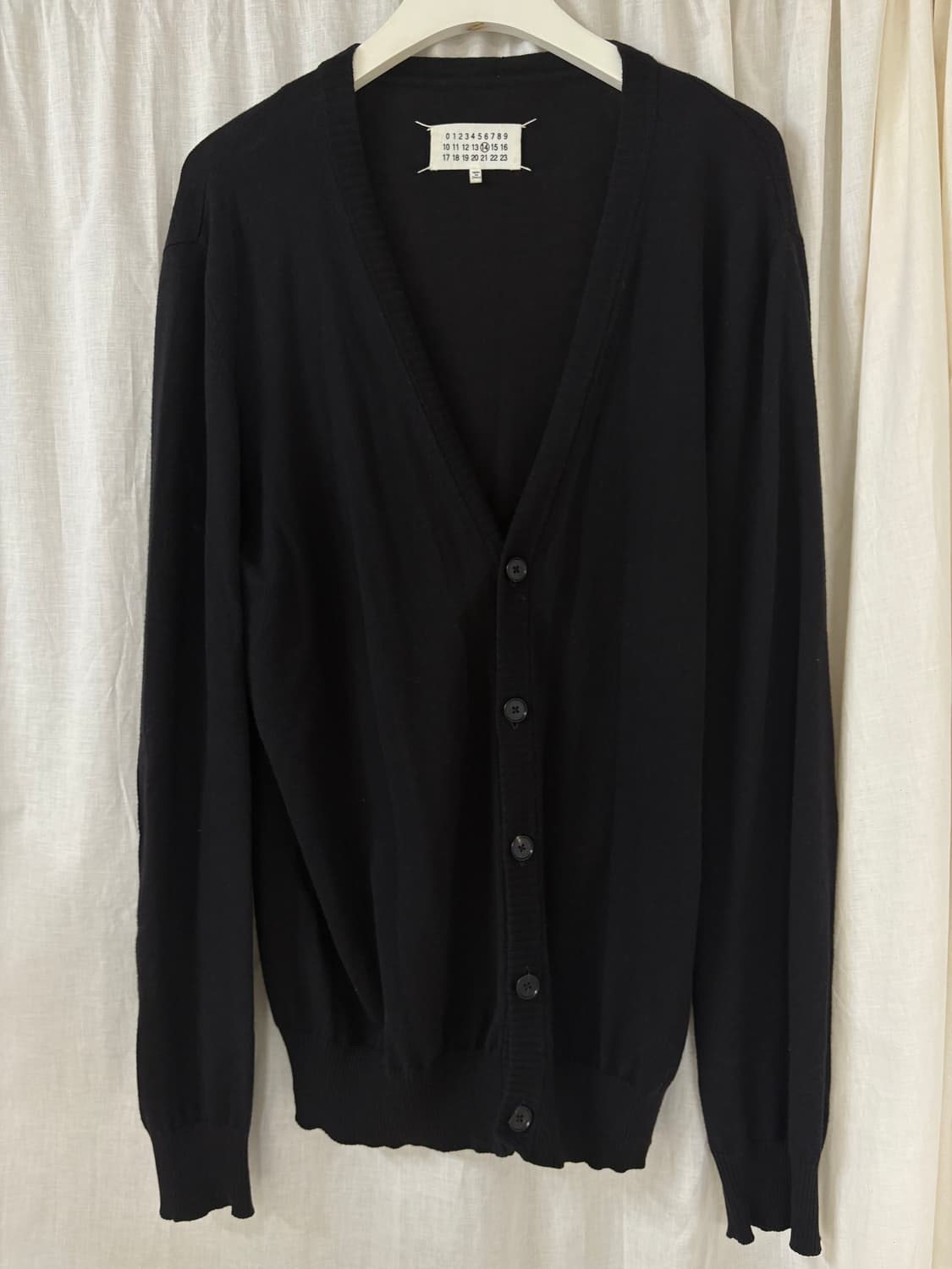 [XL] 메종 마르지엘라 엘보 레더 패치 가디건 상품이미지1