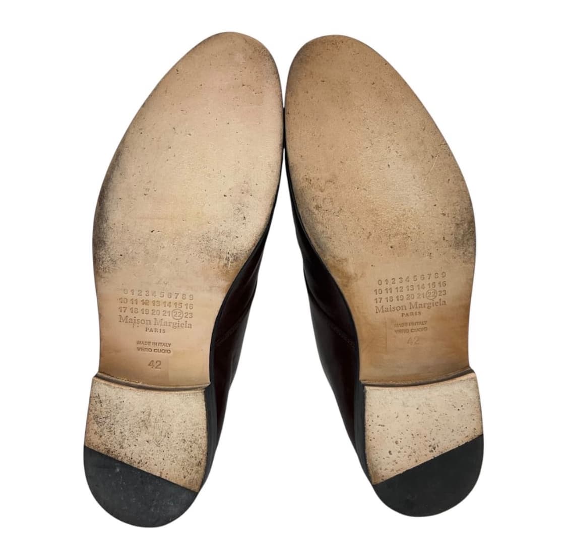 메종마르지엘라 다크 브라운 레더 더비 상품이미지4