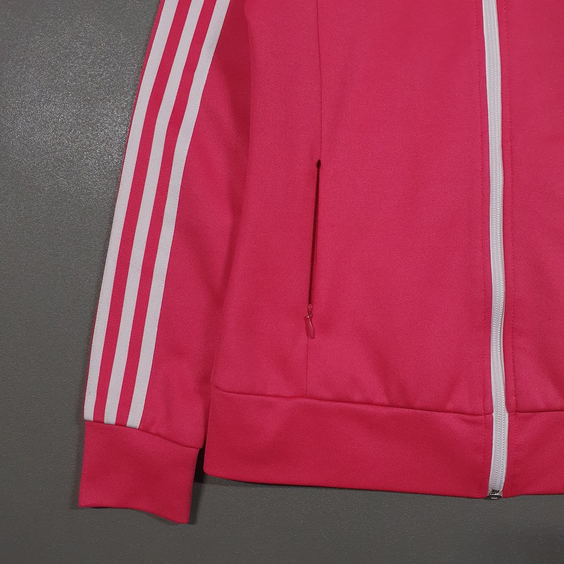 여성 90) 아디다스 유로파 져지 희귀 핑크 벨벳 로고 트랙탑 져지 자켓 상품이미지4