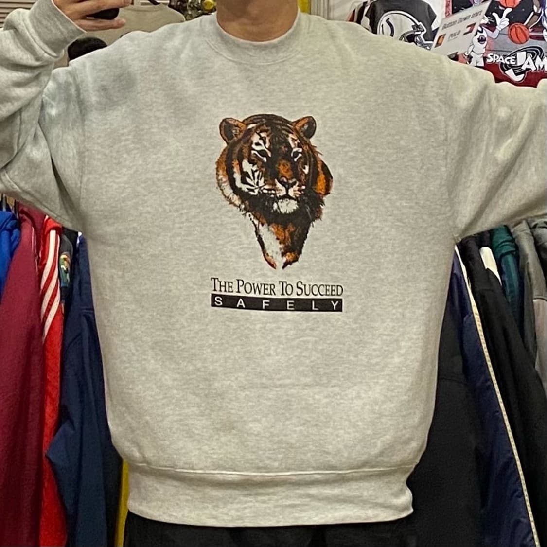 90s USA 플루츠오브더룸 호랑이 맨투맨 상품이미지2