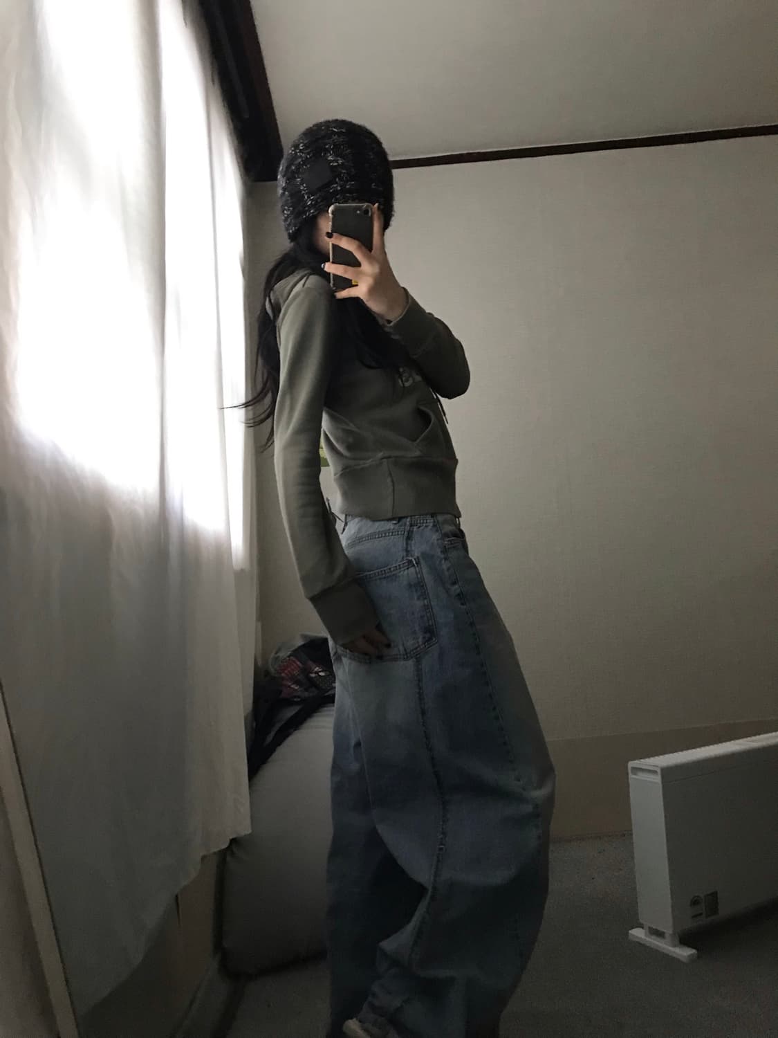 아디다스 카키 실버 후드티 상품이미지4