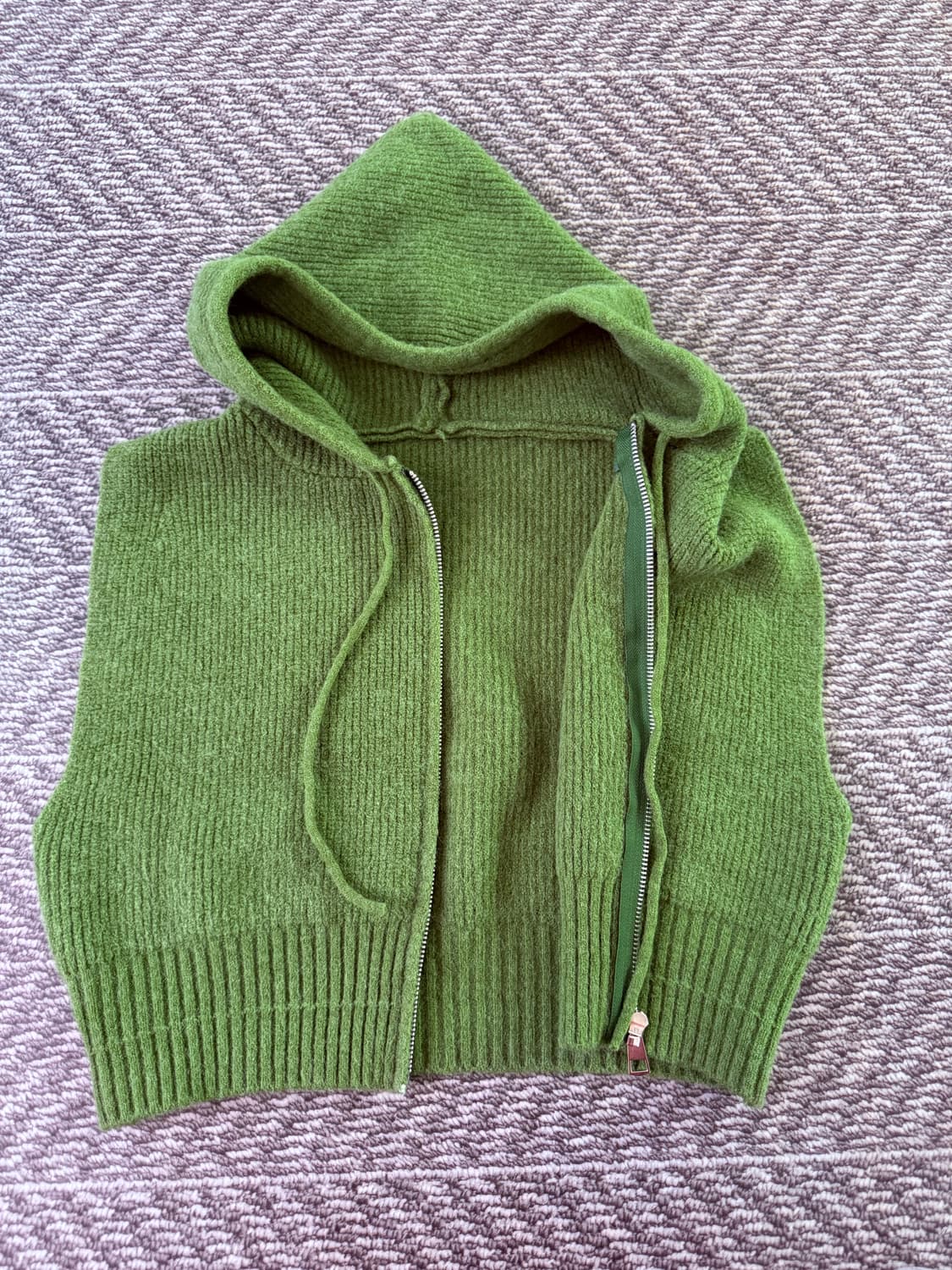 빈티지 조끼 후드 상품이미지2