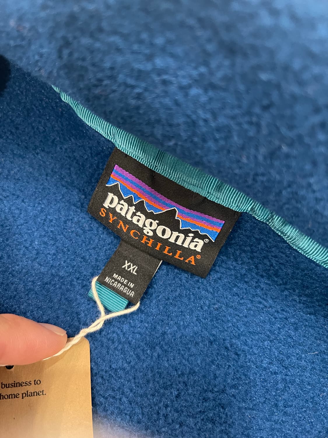 파타고니아 신칠라 옵시디언 플럼 블루 네이비 XXL 판매 상품이미지3