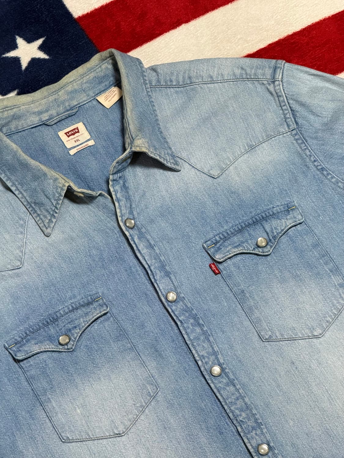 리바이스 웨스턴데님셔츠 Levi’s western shirt 빈티지 XL 상품이미지6