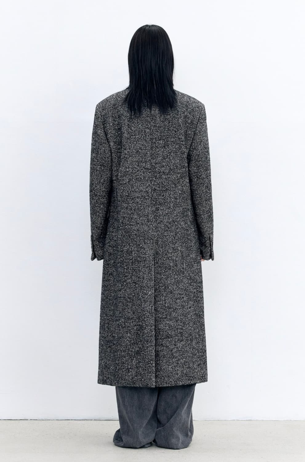 인사일런스 우먼 울 싱글 맥시 코트 MULTI  상품이미지3