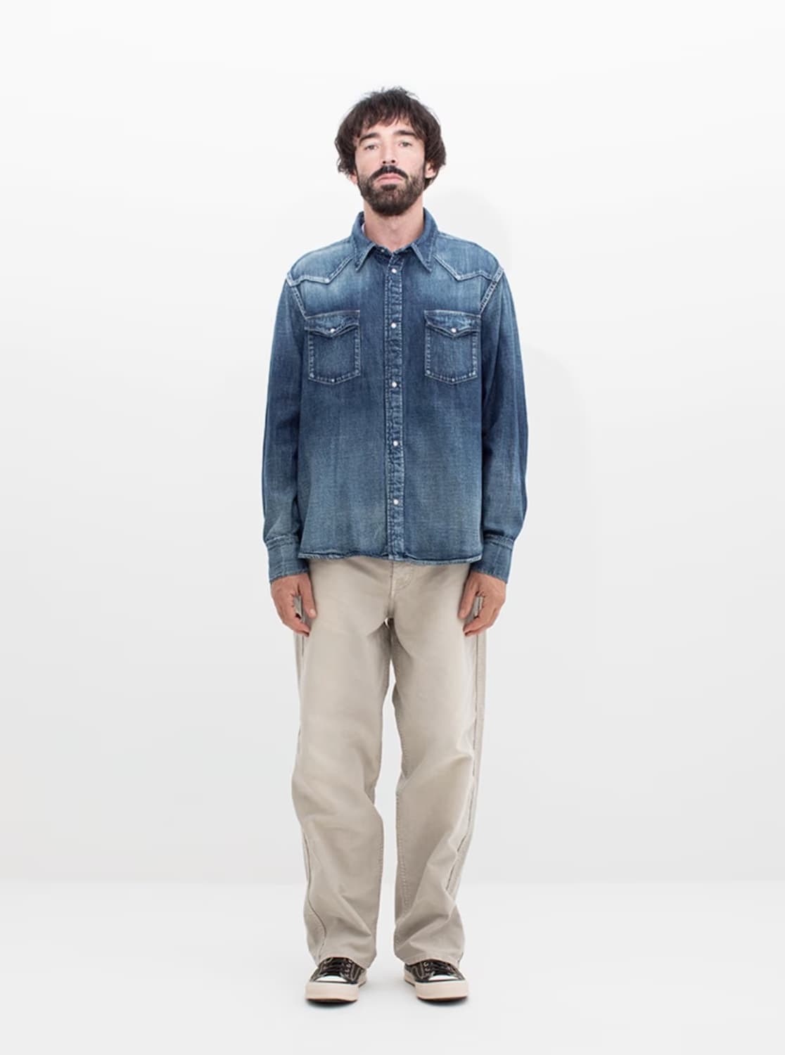 3) 비즈빔 VISVIM 25FW 소셜 스컬프처 셔츠 DMGD 상품이미지9
