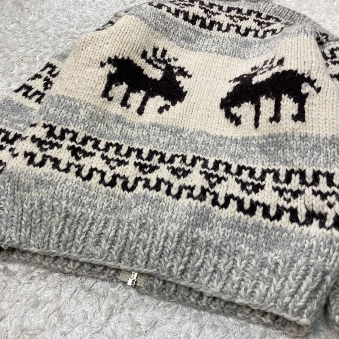 캐나다산 코위찬 니트 집업 상품이미지8