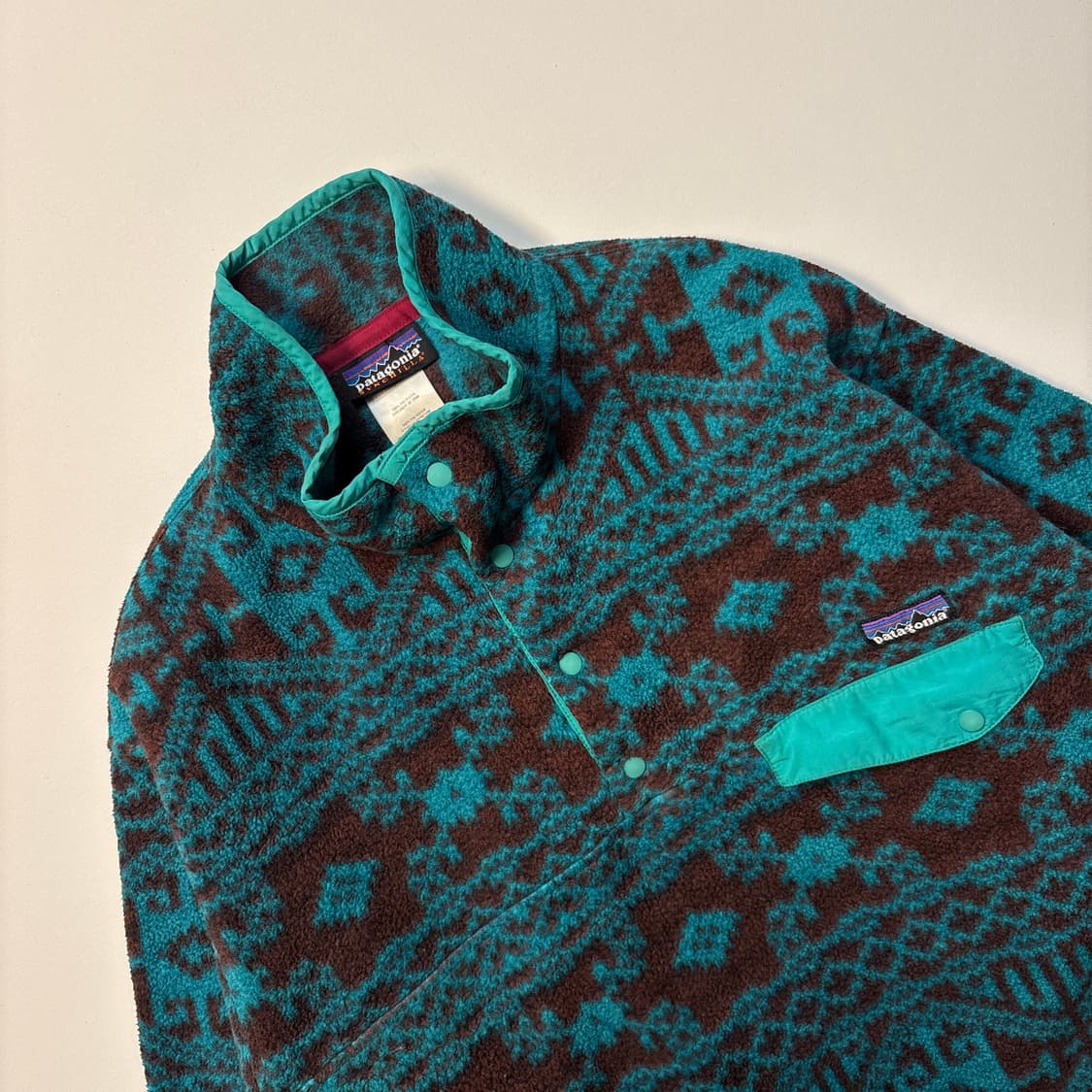 [M] 파타고니아 신칠라 터키패턴 스냅티 상품이미지2