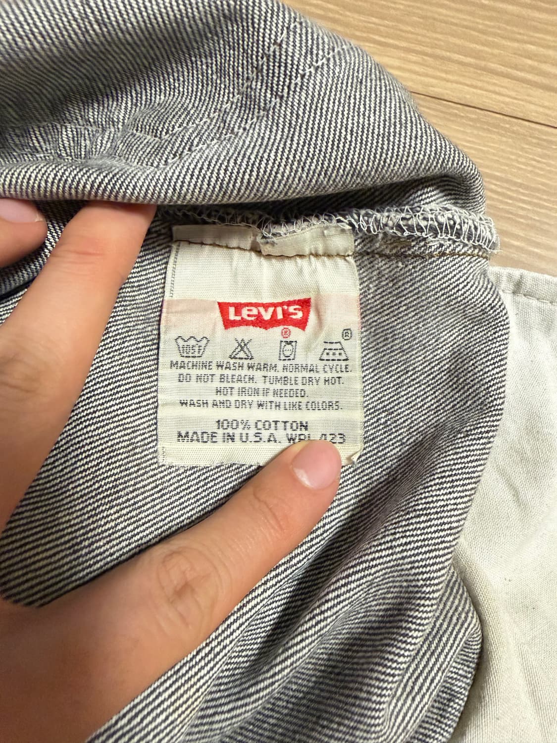 90s 리바이스 501 usa made 0658 연그레이 상품이미지7