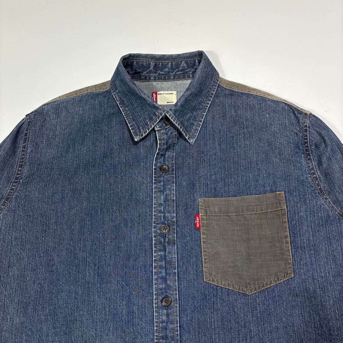 리바이스 웨스턴 배색 데님 셔츠 상품이미지3
