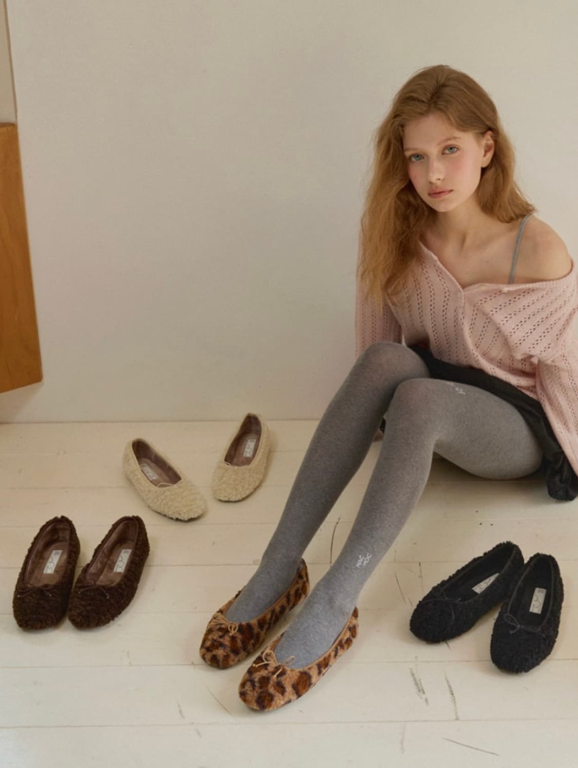 마크모크 앙뉴 퍼 플랫 블랙 230 새상품 상품이미지1